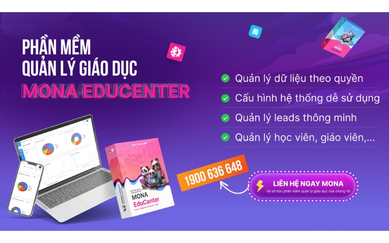 phần mềm quản lý giáo dục MONA EduCenter