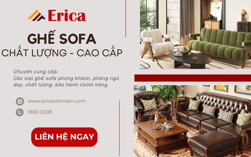 Đơn vị ghế sofa cao cấp Erica