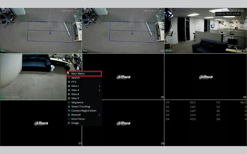 đầu ghi camera Dahua bị trễ hình